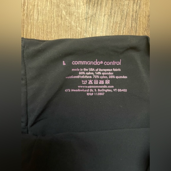 Commando Control Black Women’s Leggings Size Large - Picture 5 of 6